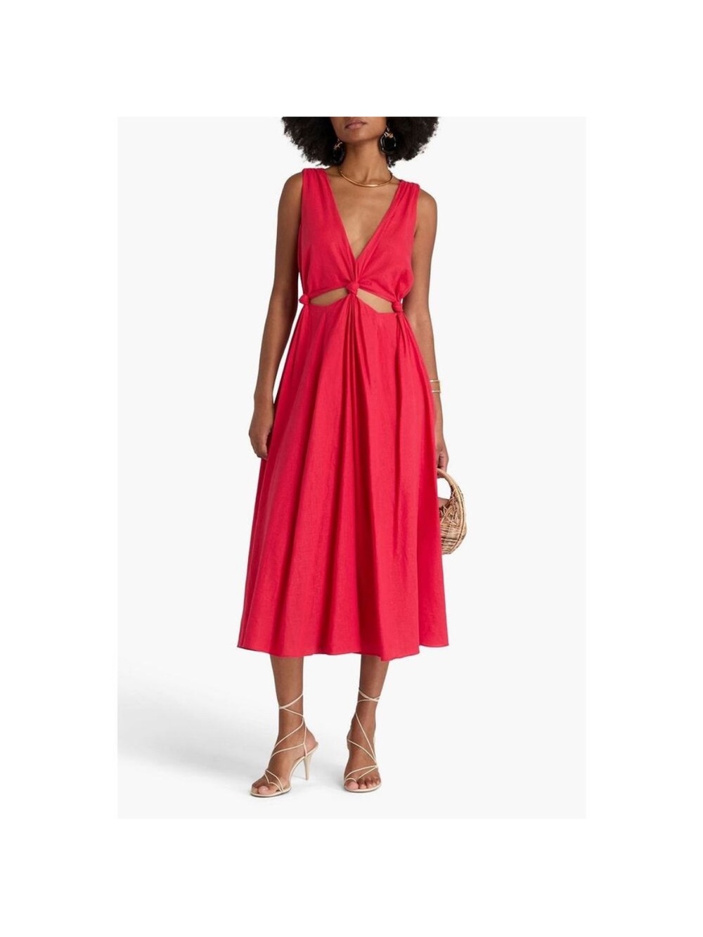 Farm Rio Cutout Midi Dress